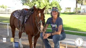 Dr. Lacaze uses her passion for horses to help teach future doctors