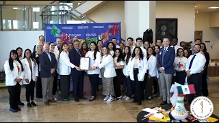 Student doctors and faculty at National Physicians Latino Day at Burrell College in Las Cruces, NM