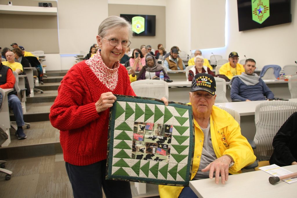 Honor Flight Reunion attendees at Burrell College in New Mexico