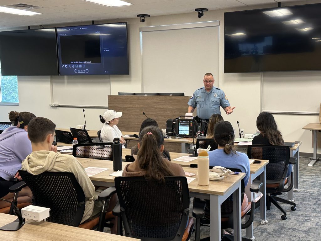 Burrell College Students Gain Hands-On Experience in EKG Workshop with Brevard County Fire Rescue