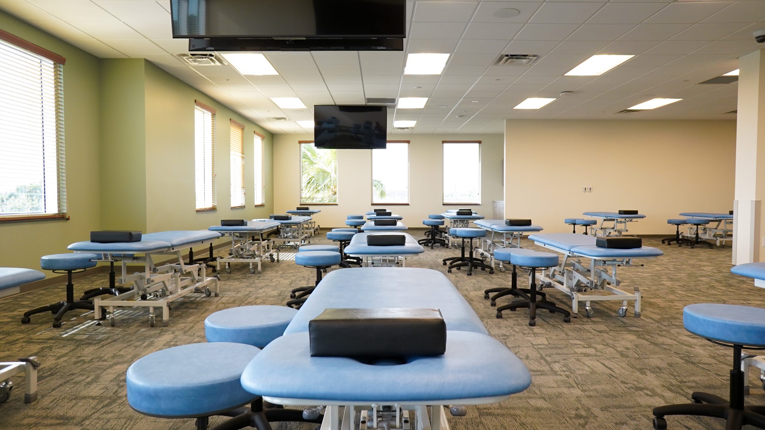 Florida campus medical exam classroom.