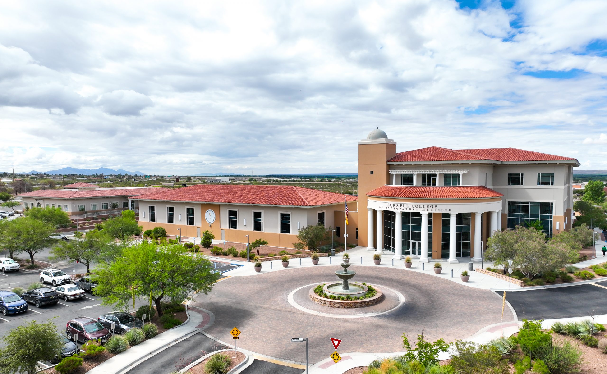 Aerial view of Burrell College's New Mexico Campus